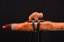 Maple Burl Native American Flute, Medicine Man, Mid G-4, #G44H